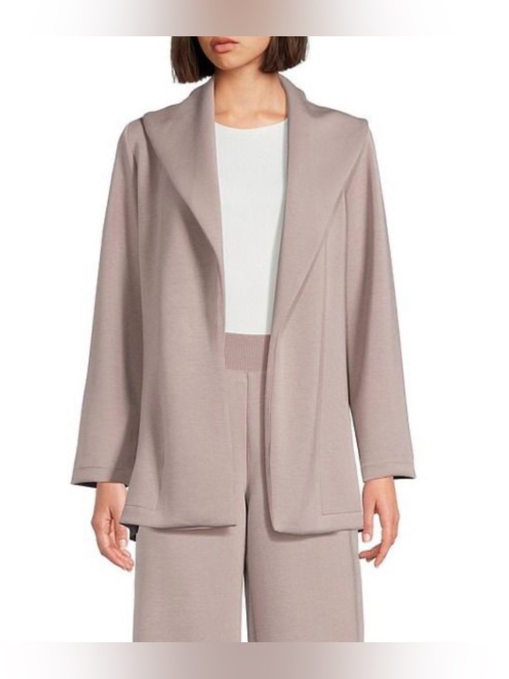 SPANX AirEssentials® Luxe Wrap Cardigan coastal fog size 1X without belt